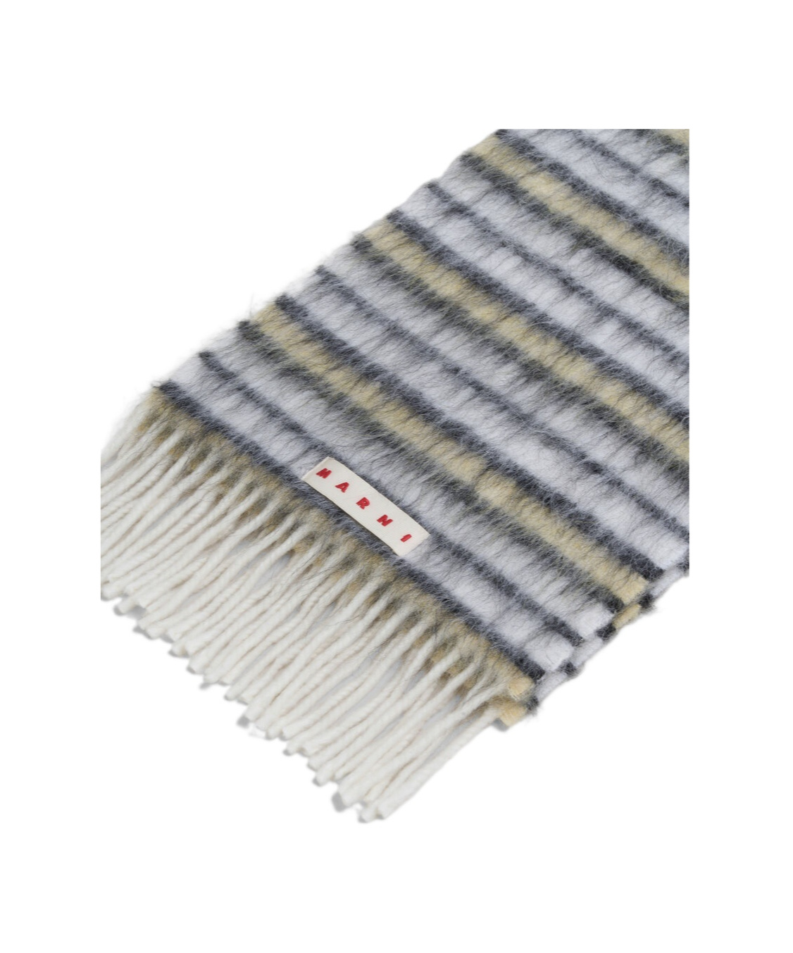 Marni Striped Scarves In Gray