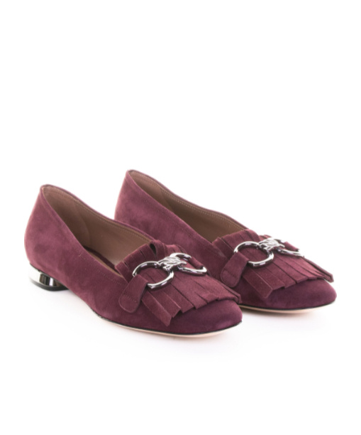 Casadei Fringe-detail Suede Pumps In Red
