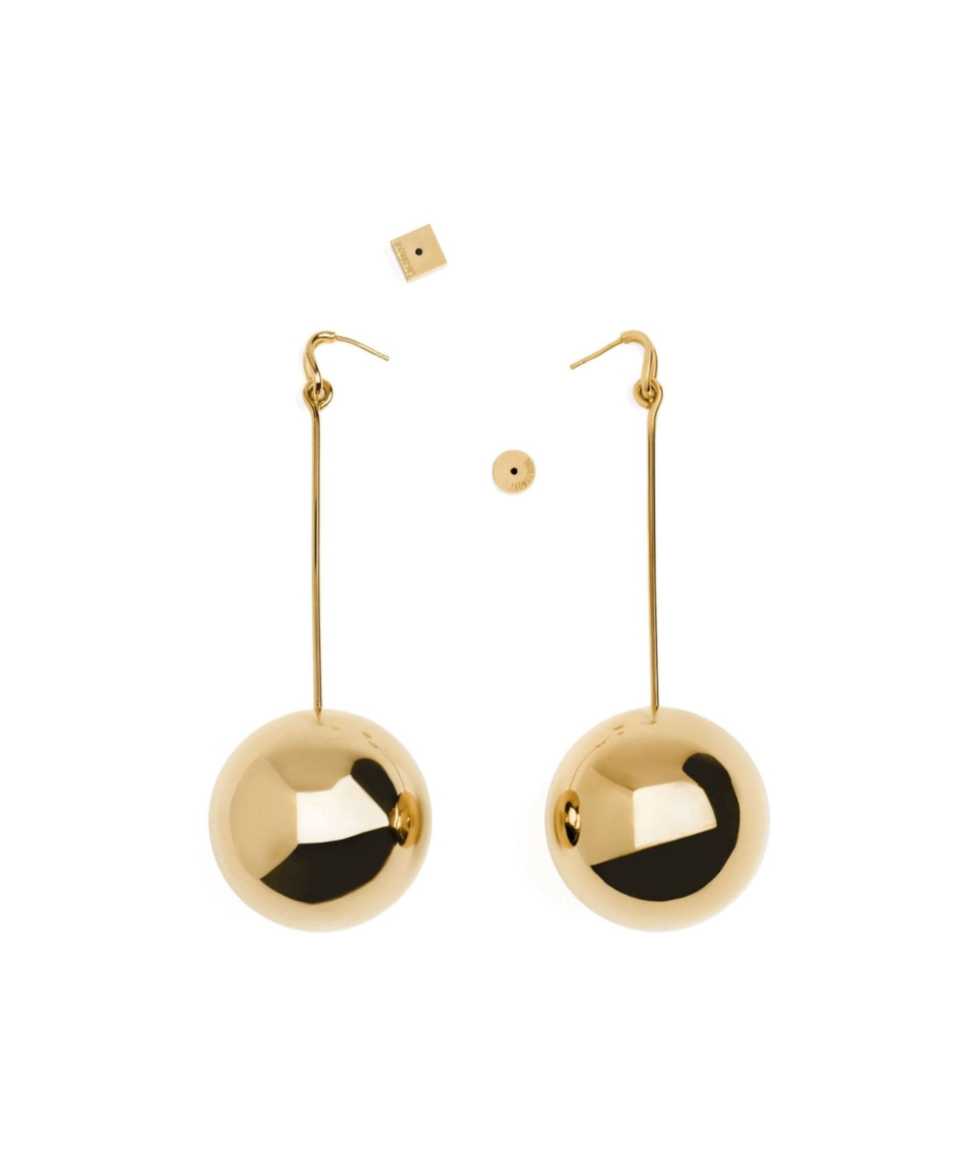 Jacquemus Ball Pendant Earrings In Yellow