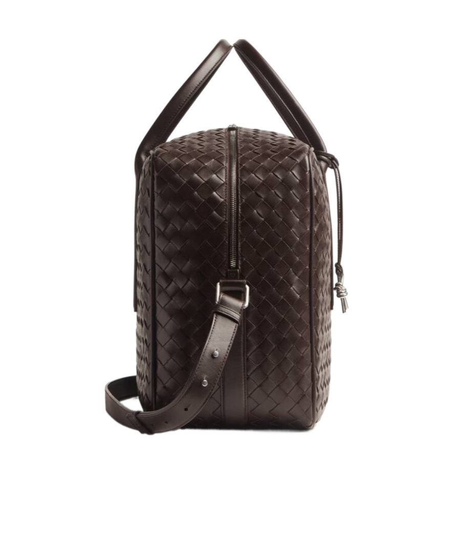 Bottega Veneta Getaway Weekender In Brown