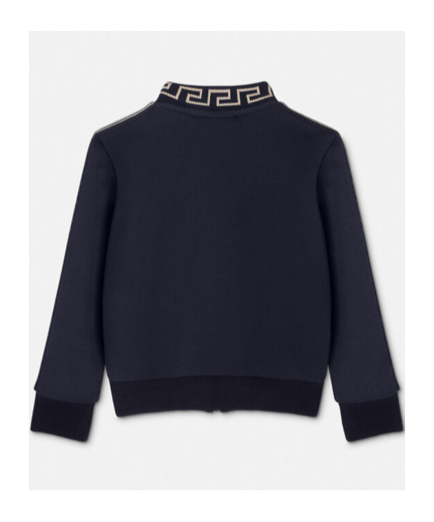 Versace Greca Kids Sweatshirt In Black