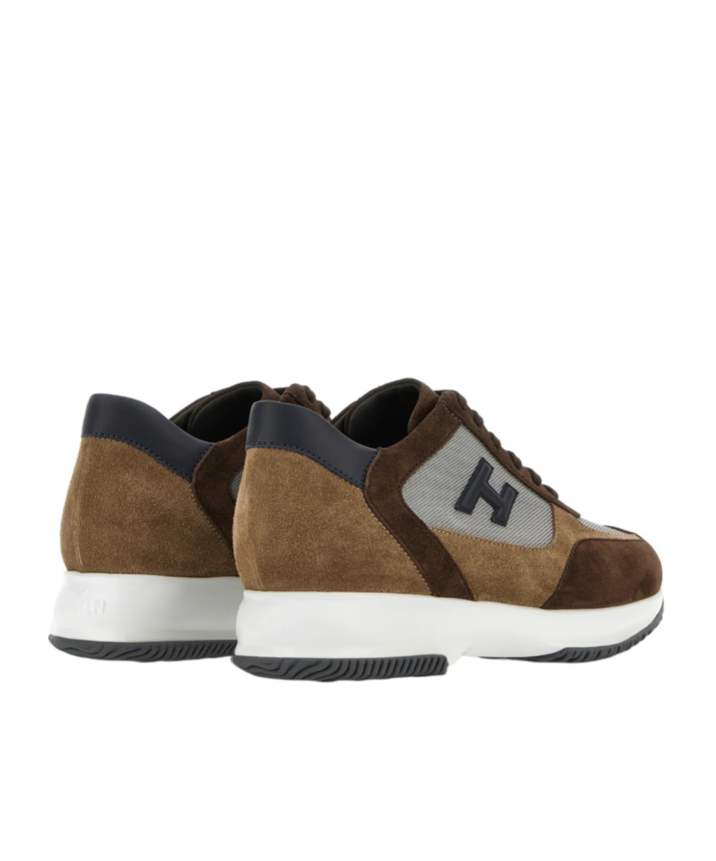 Hogan Interactive Sneakers In Brown