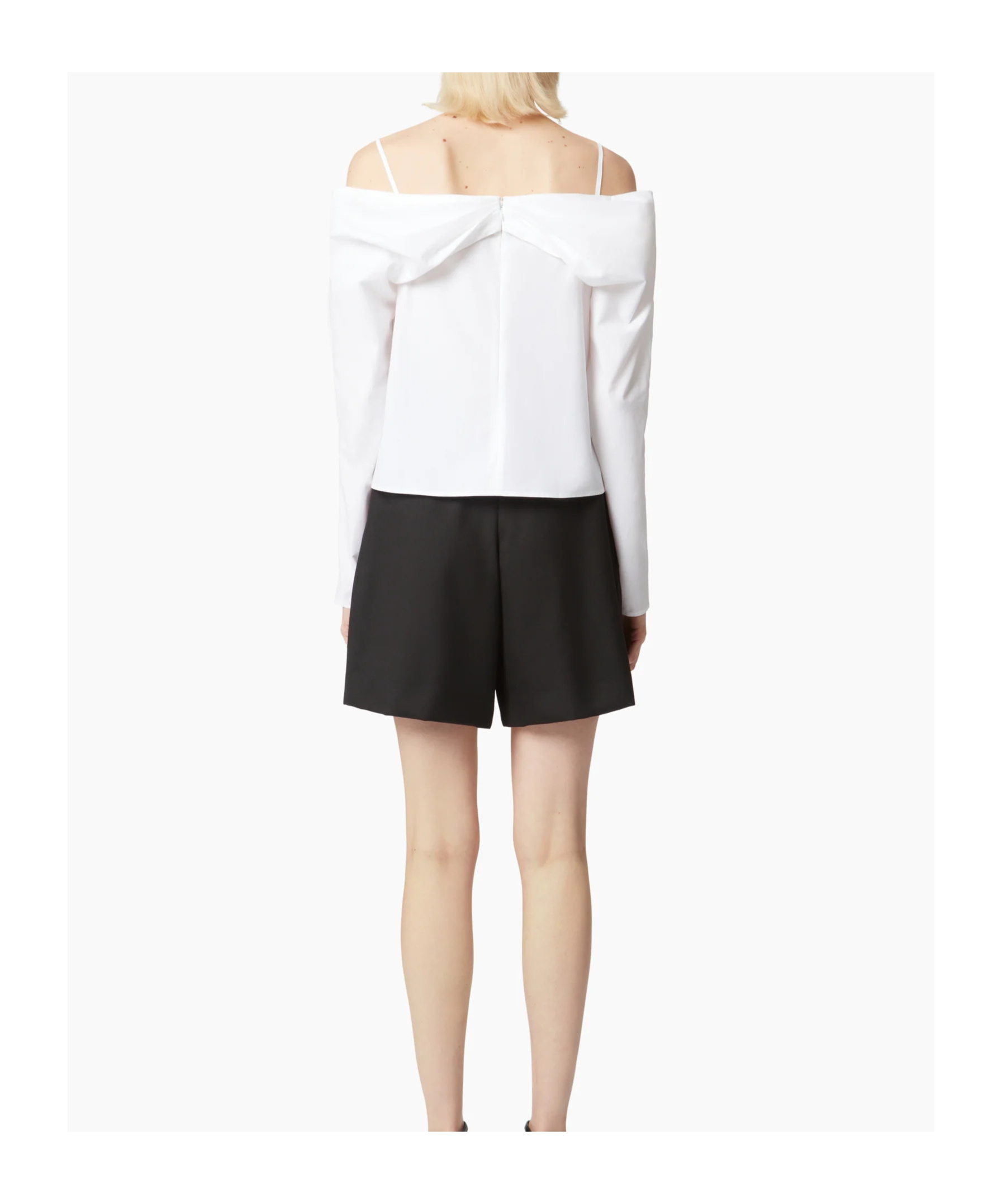 Nina Ricci Off Shoulder Blouse In White