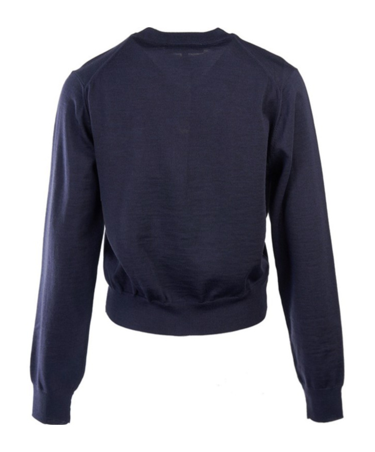 Shop Maison Kitsuné Logo-embroidered Wool Cardigan In Black