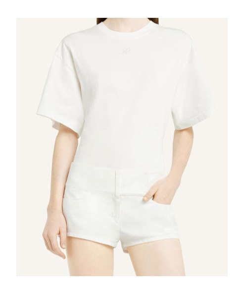Shop Courrèges Appliqué T-shirt In White