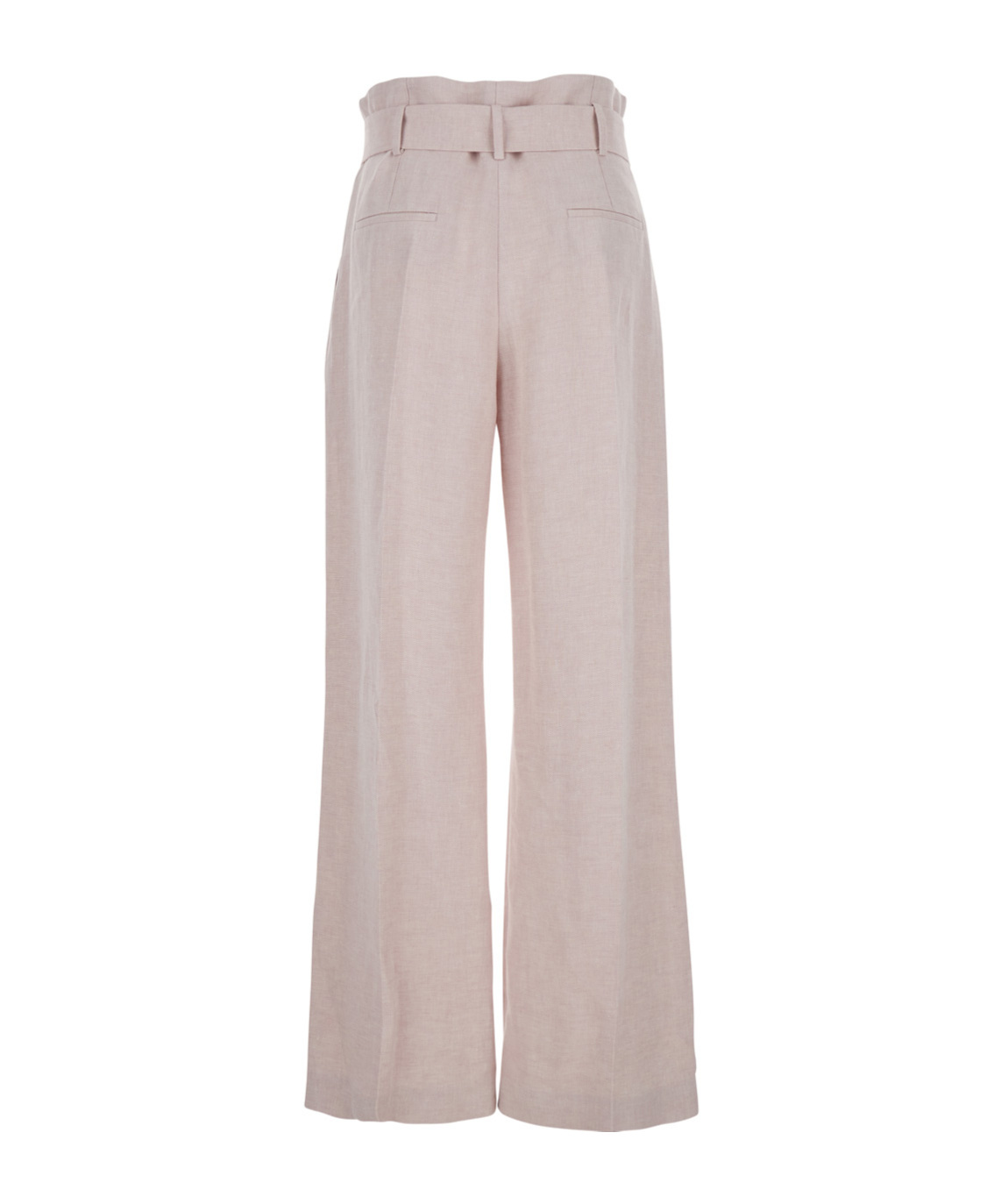 Shop Eleventy Linen Palazzo Pants In Nude