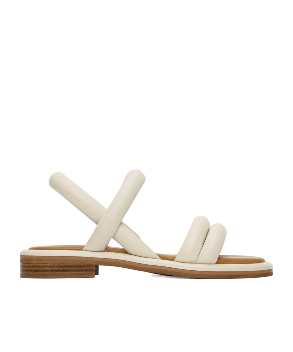 See By Chloé Off-white Suzan Flat Sandals In Nude