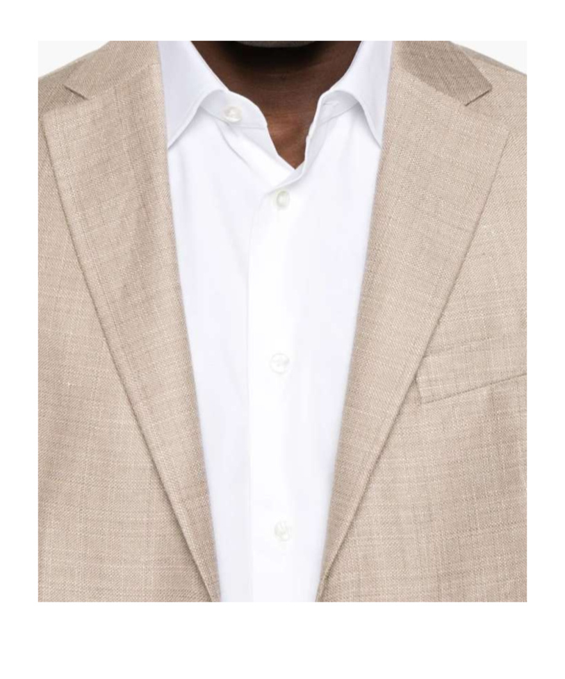 Zegna Long-sleeved Suit Jacket In Brown