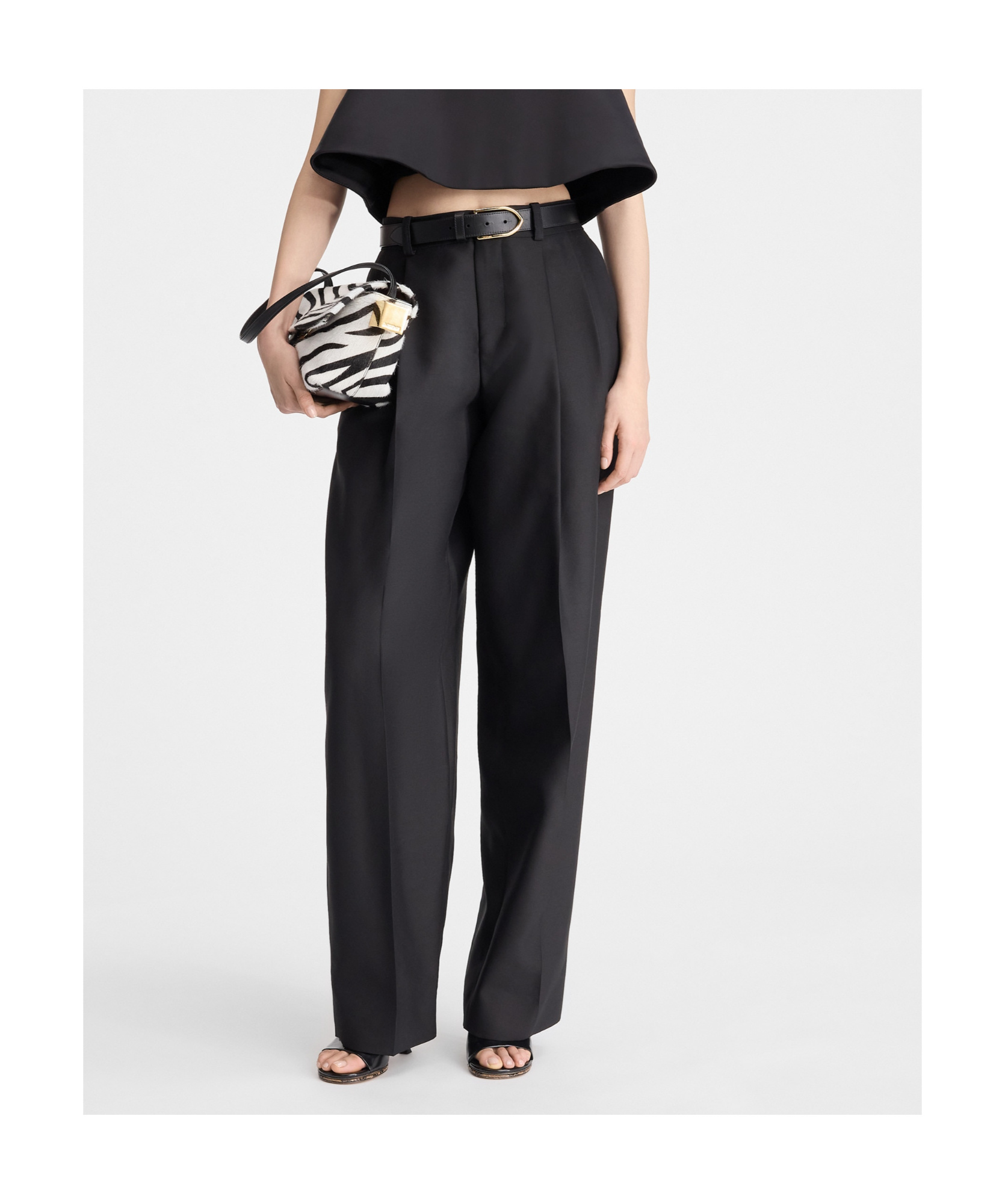 Jacquemus Curzio Pleated Trousers In Black