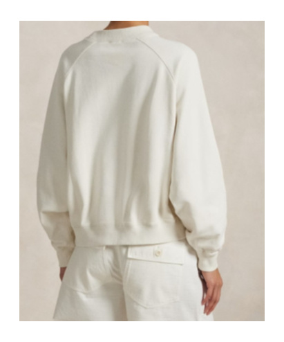 Shop Polo Ralph Lauren Logo-embroidered Sweatshirt In White