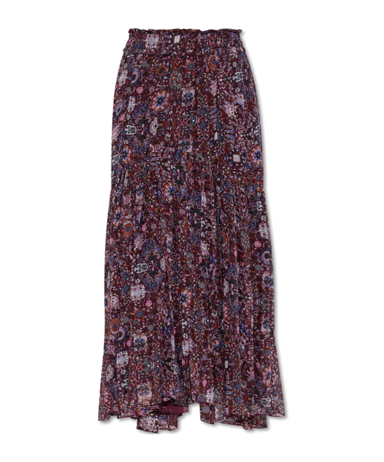 Isabel Marant Étoile Besma Long Printed Crepe Skirt In Multi