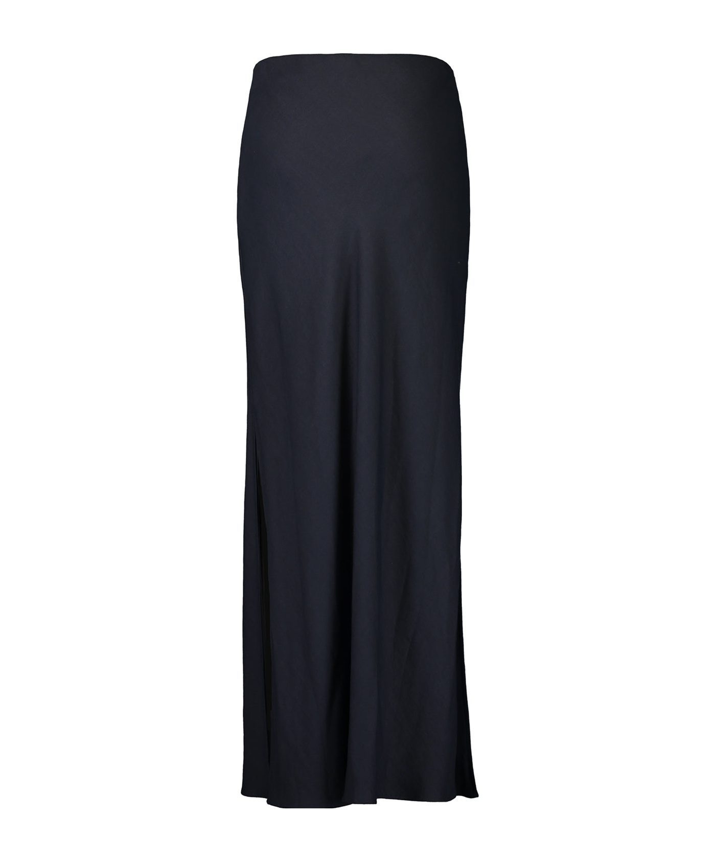 Brunello Cucinelli Twill Maxi Skirt In Black