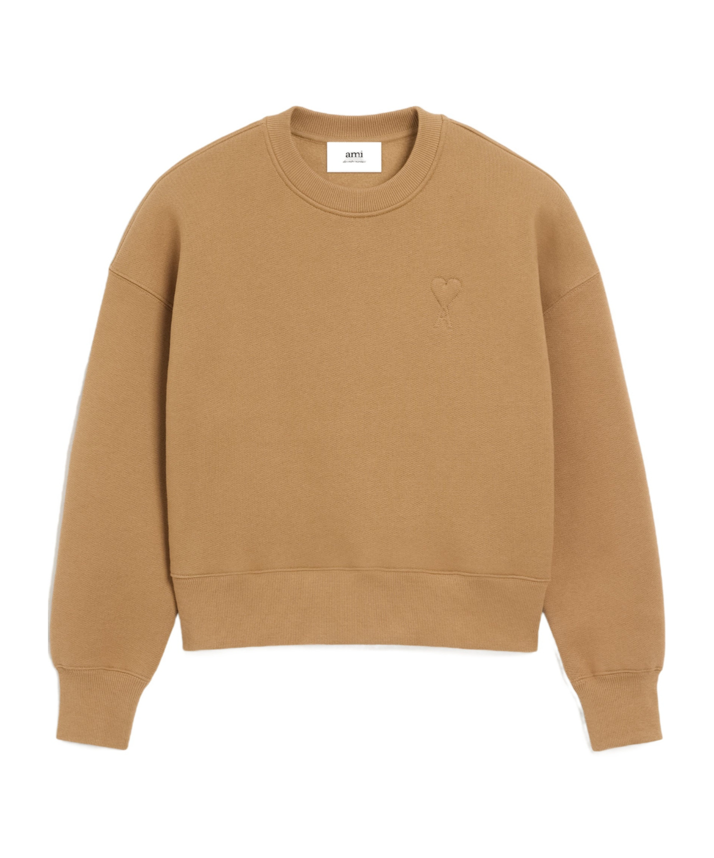 Ami Alexandre Mattiussi Long Sleeve Sweatshirt In Brown