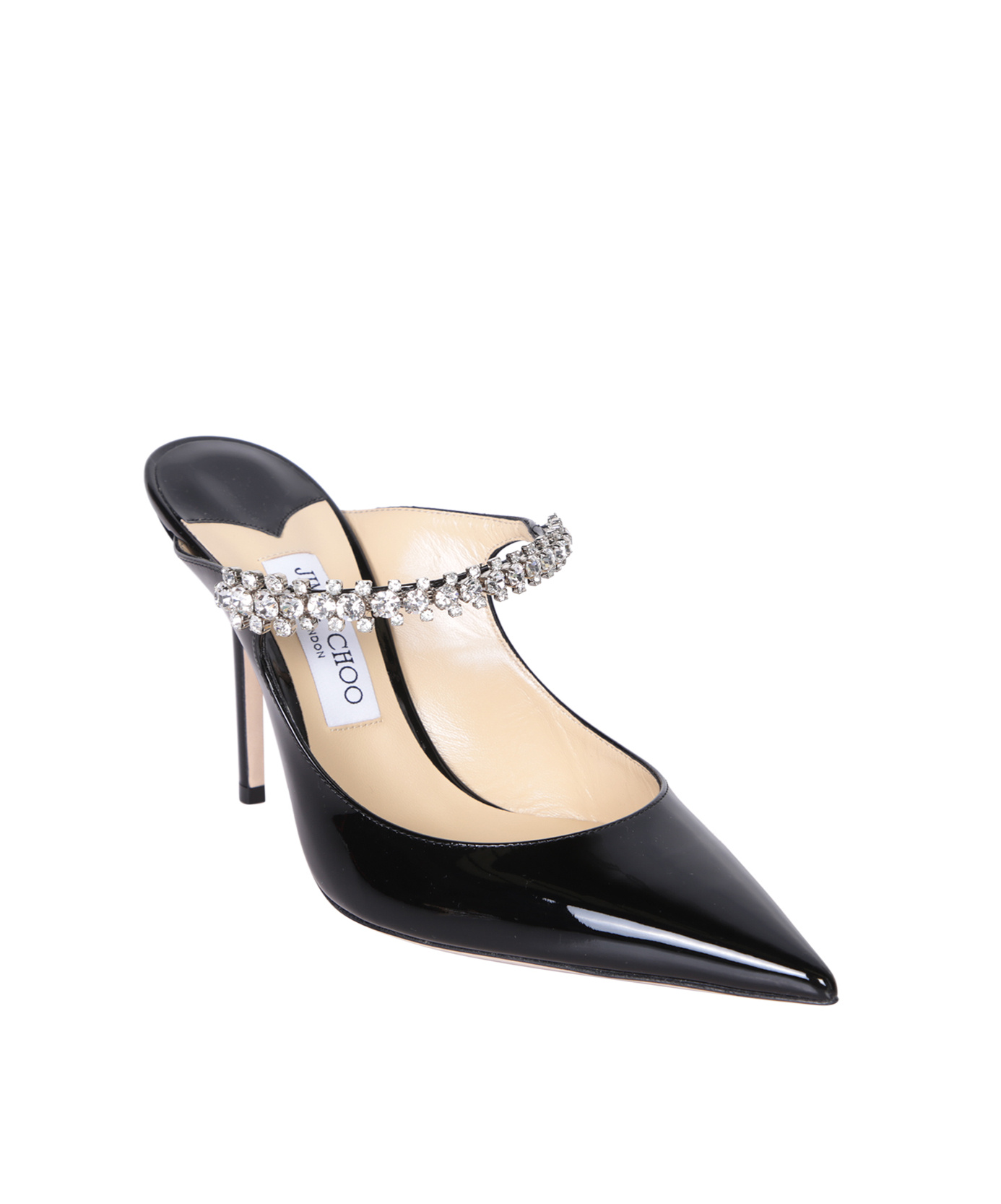 Shop Jimmy Choo Bing Pointed-toe Mules In Black