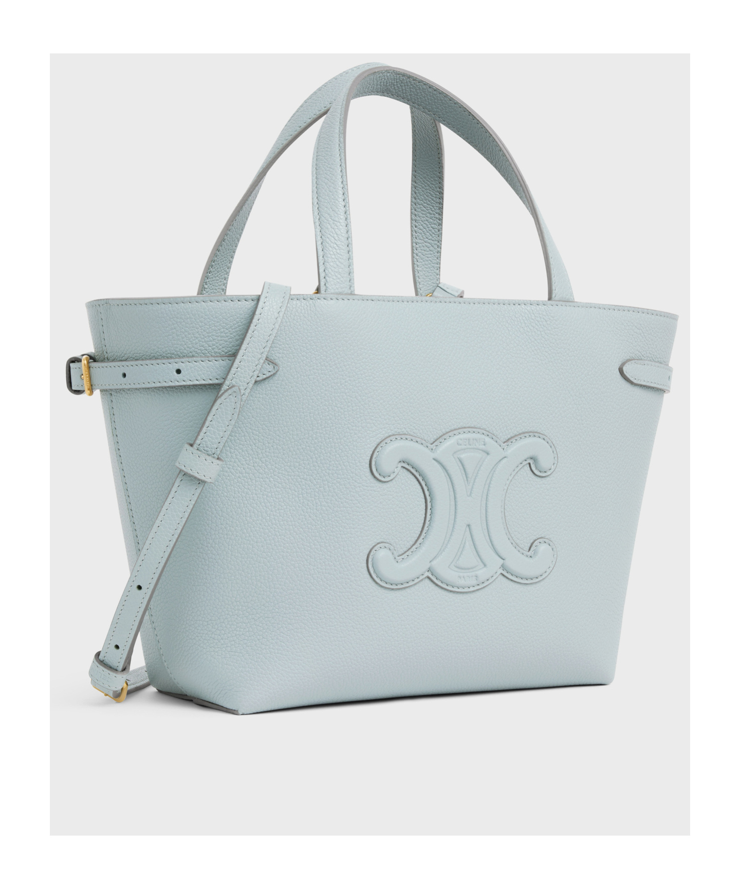 Celine Mini Half Moon Shoulder Bag In Green