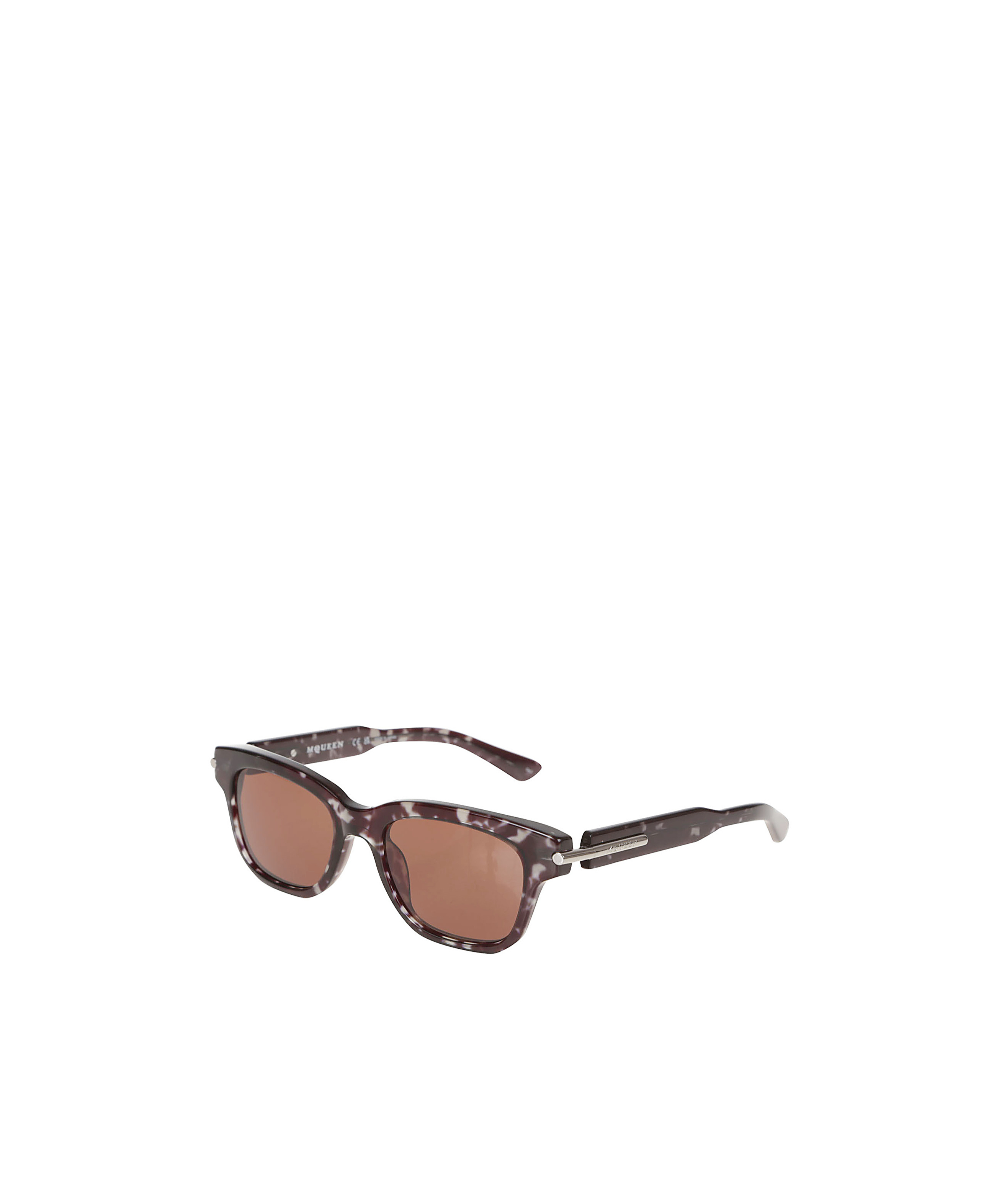 Alexander Mcqueen Rectangular Frame Sunglasses In Multicolor