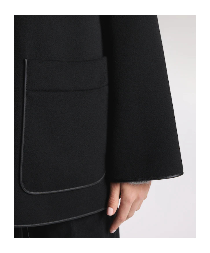 Fay Hooded Toggle-fastening Coat In Black