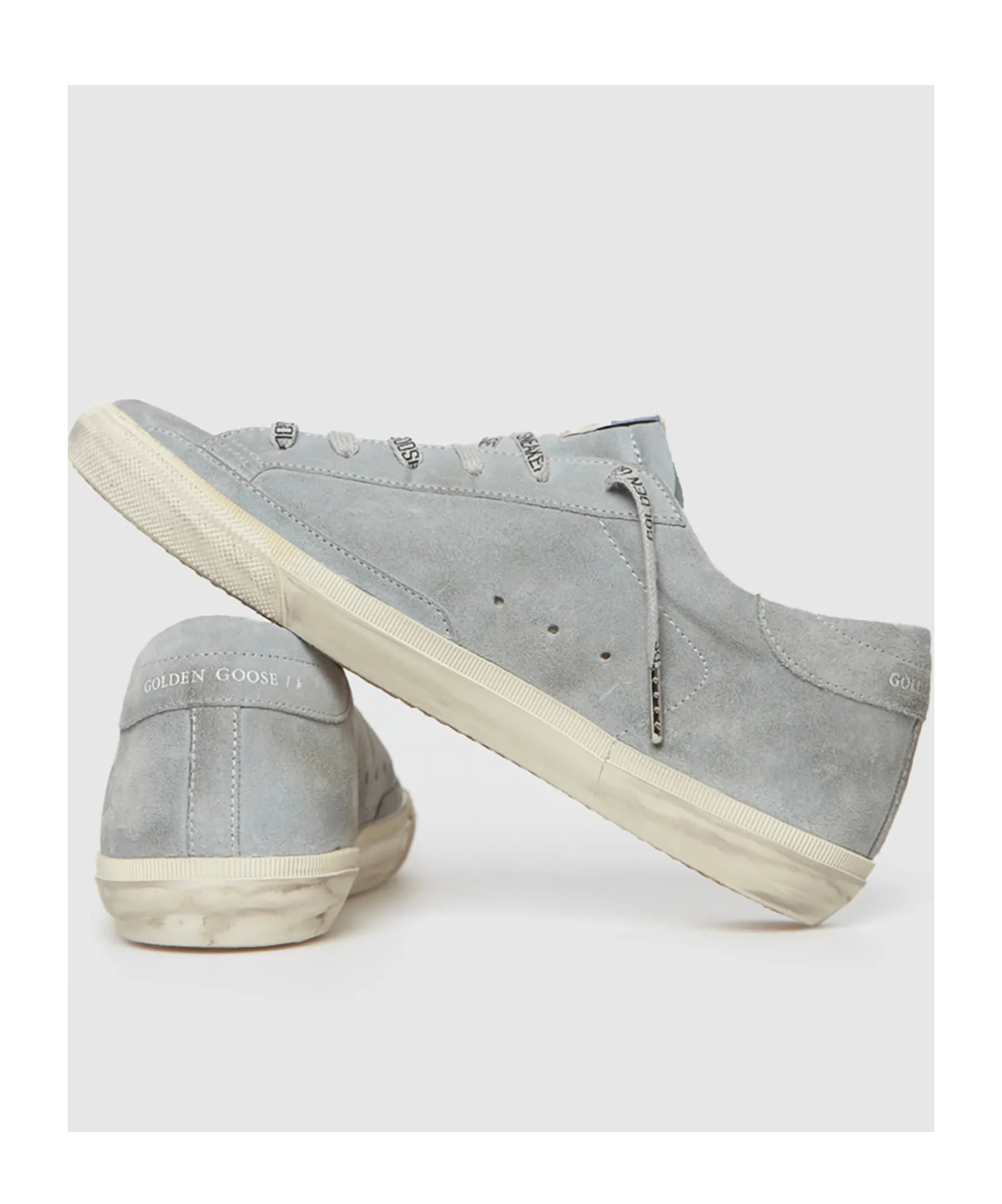Shop Golden Goose Superstar Sneakers In Gray