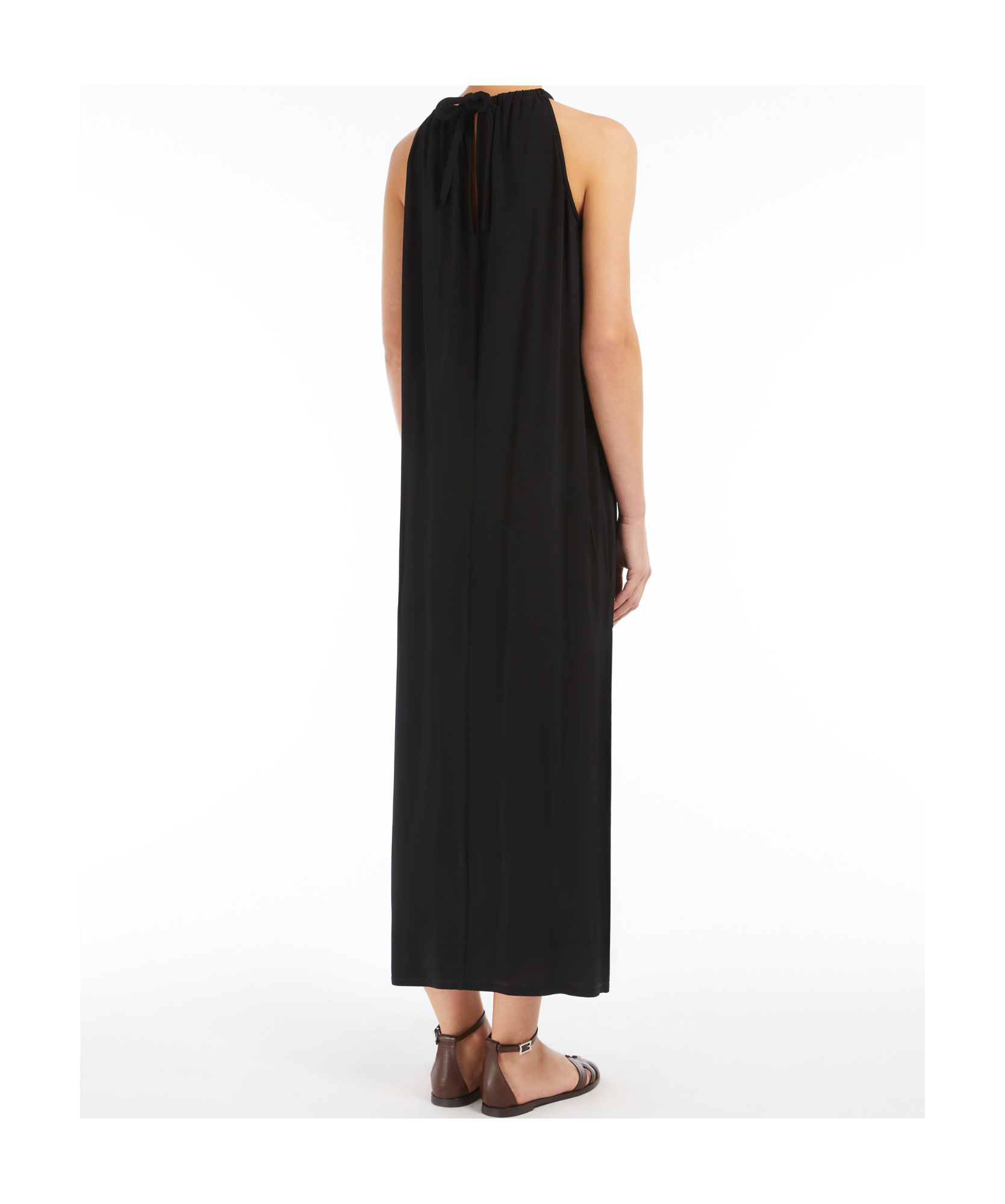 Shop Max Mara Flowing Viscose Jersey Dress
