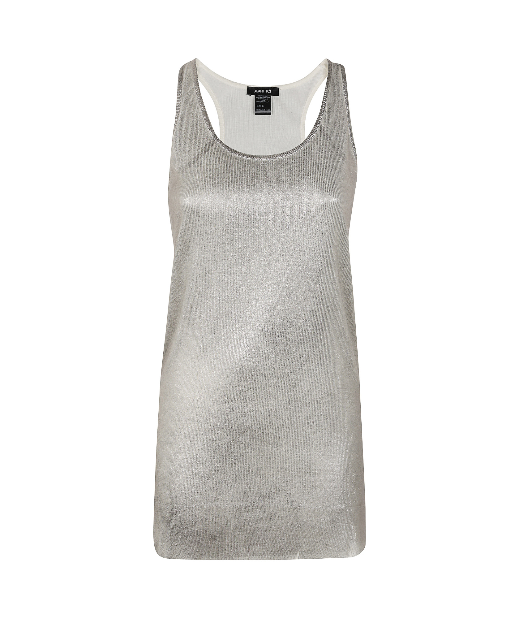 AVANT TOI LAMINATED RIBBED TANK TOP