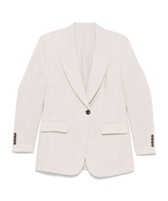 Brunello Cucinelli Lurex Blazer In Pink