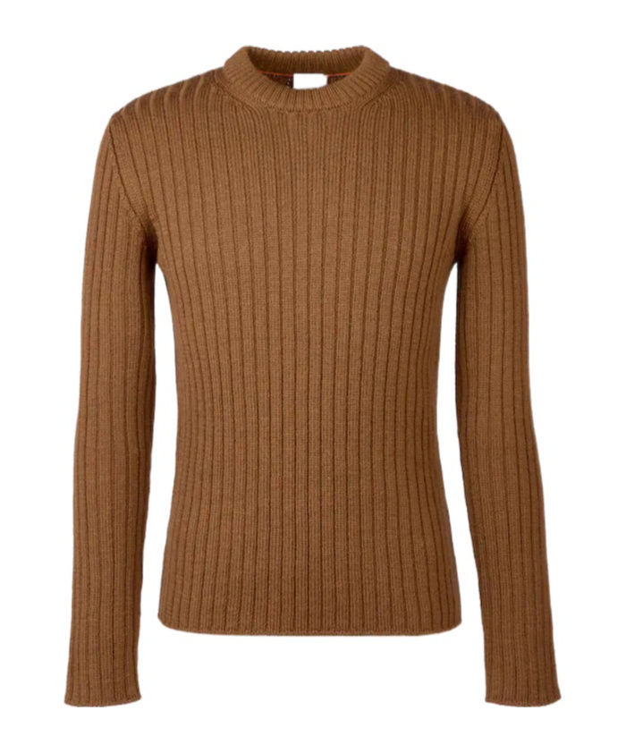 Tod's Long-sleeved Sweater In Brown