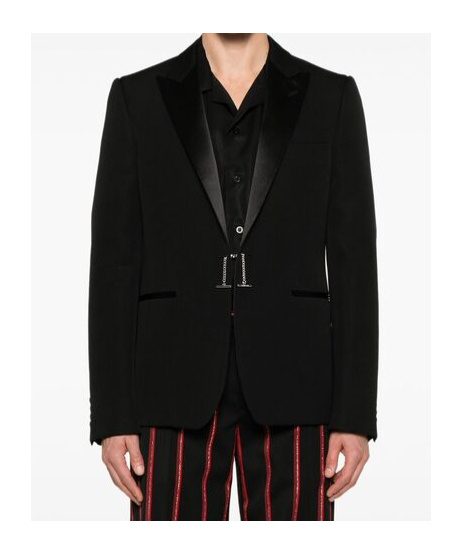 ALEXANDER MCQUEEN CHAIN-EMBELLISHED BLAZER