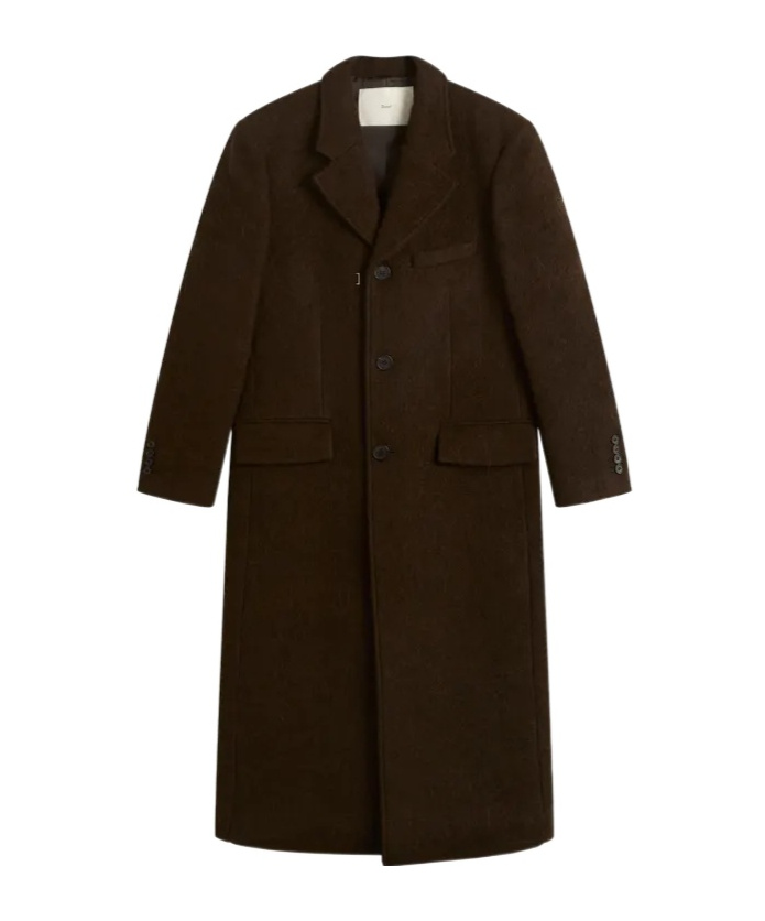 Dunst Wool Boucle Coat In Brown