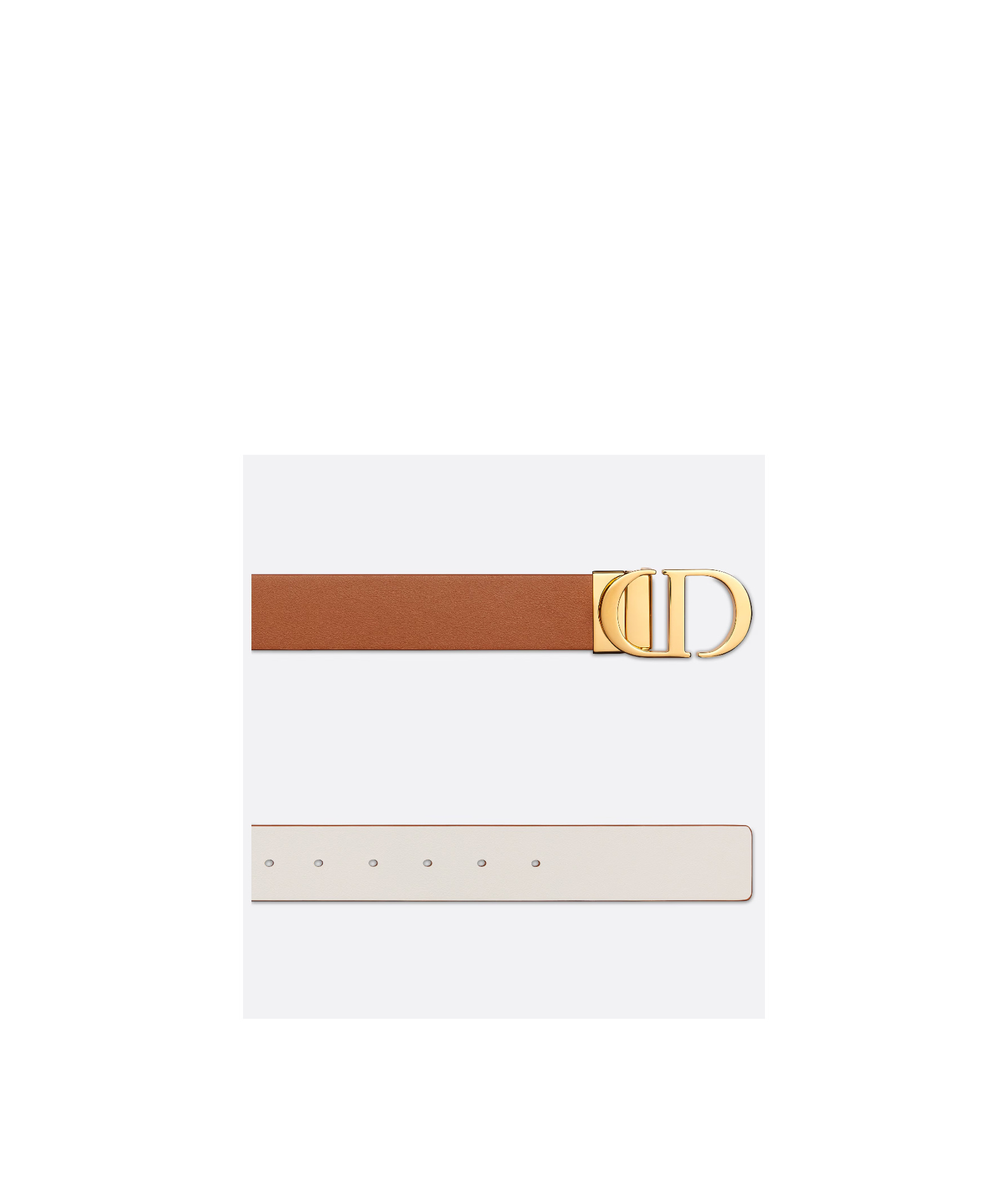 Dior 30 Montaigne Double-sided Belt In Brown