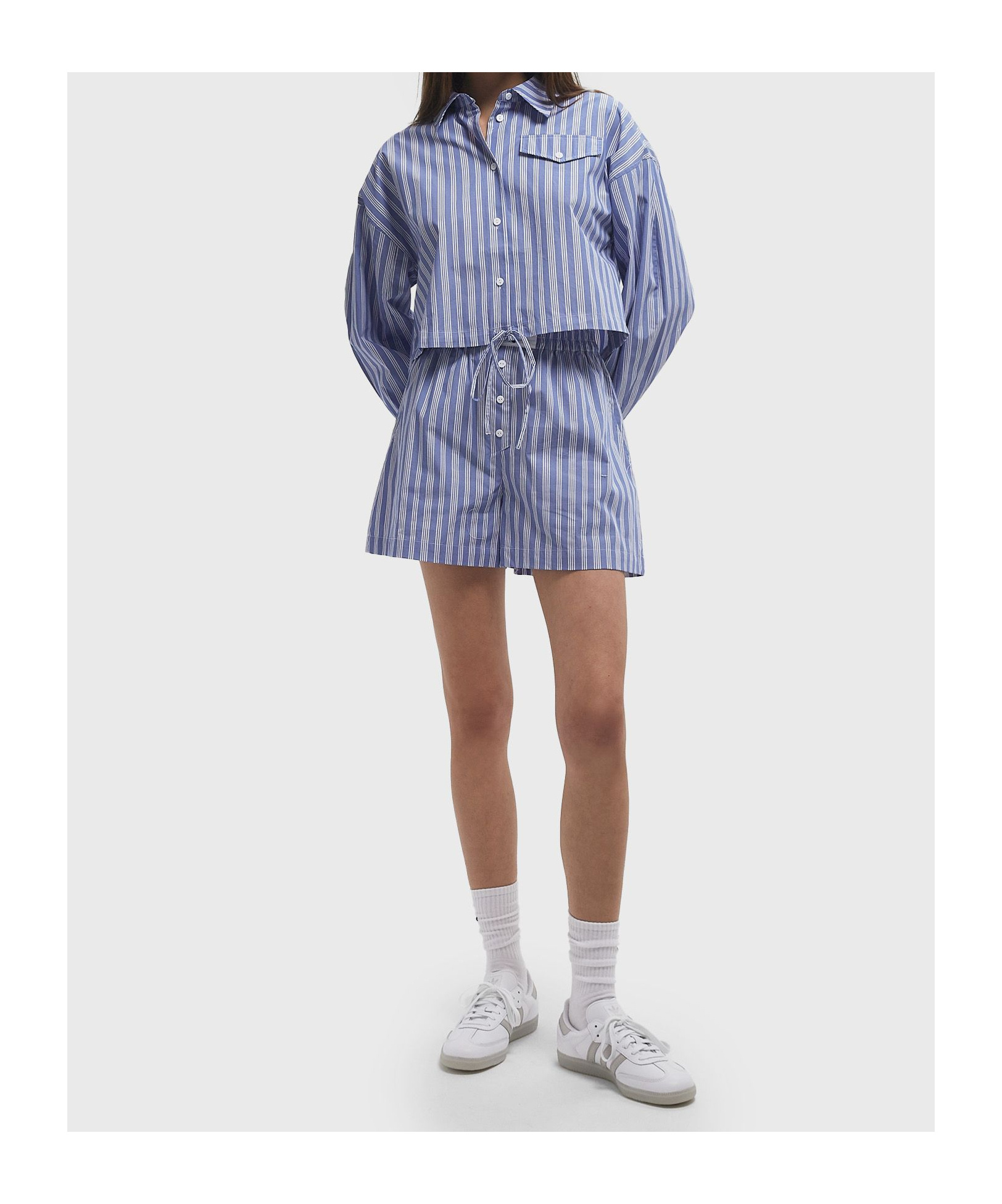 Baum Und Pferdgarten Elastic Waist Shorts In Blue