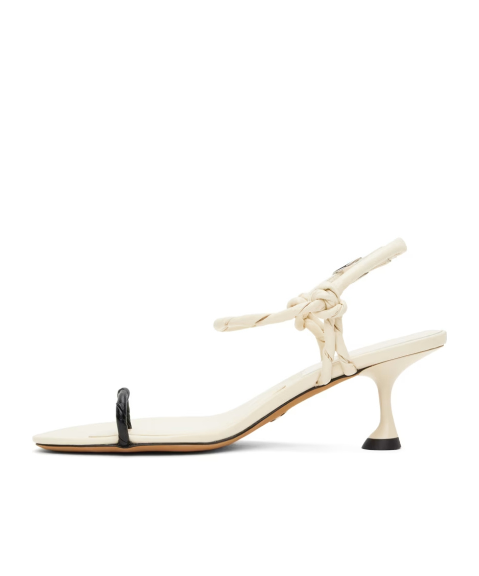 Proenza Schouler Tee Toe Ring Sandals In Nude