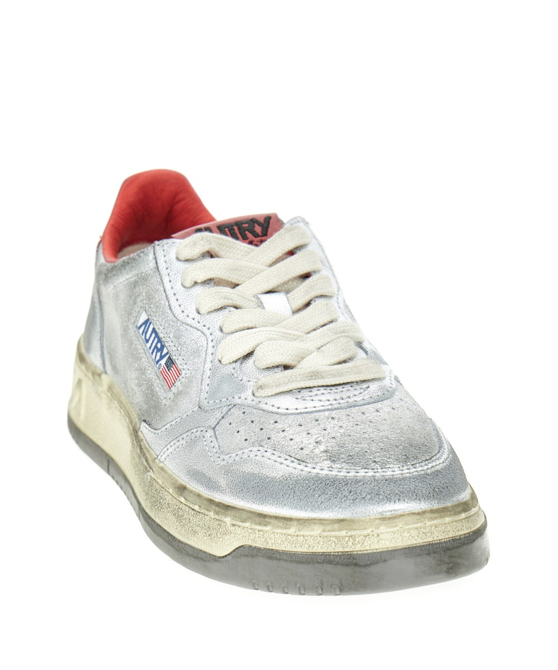 Autry Lace-up Low-cut Sneakers In White
