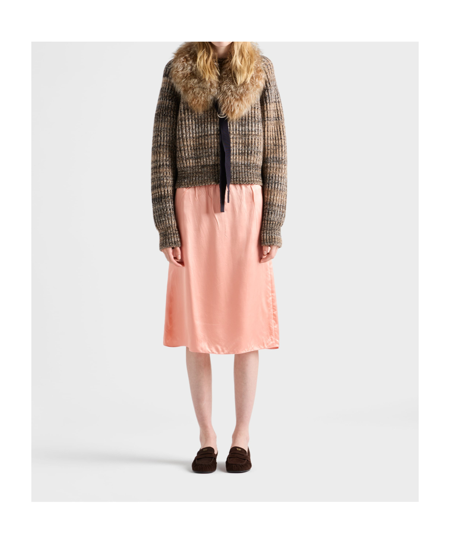 Prada Wool And Cashmere Crew-neck Sweater In Multi