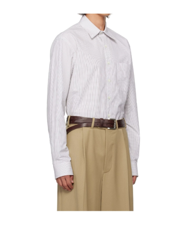 Hed Mayner Beige Virgin Wool Trousers In White