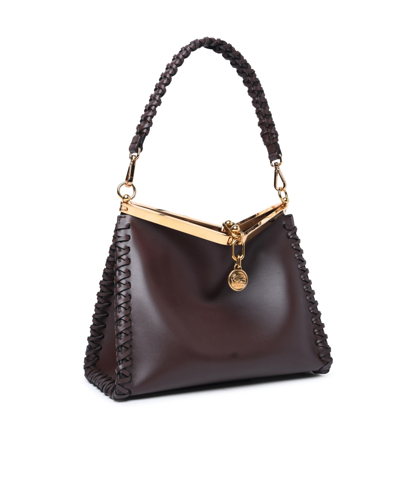Etro Vela Logo Charm Shoulder Bag In Black