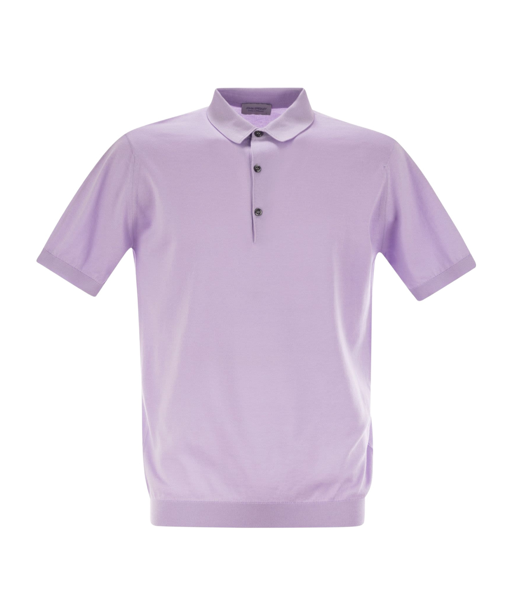 John Smedley Adrian - Cotton Short-sleeved Polo Shirt In Purple