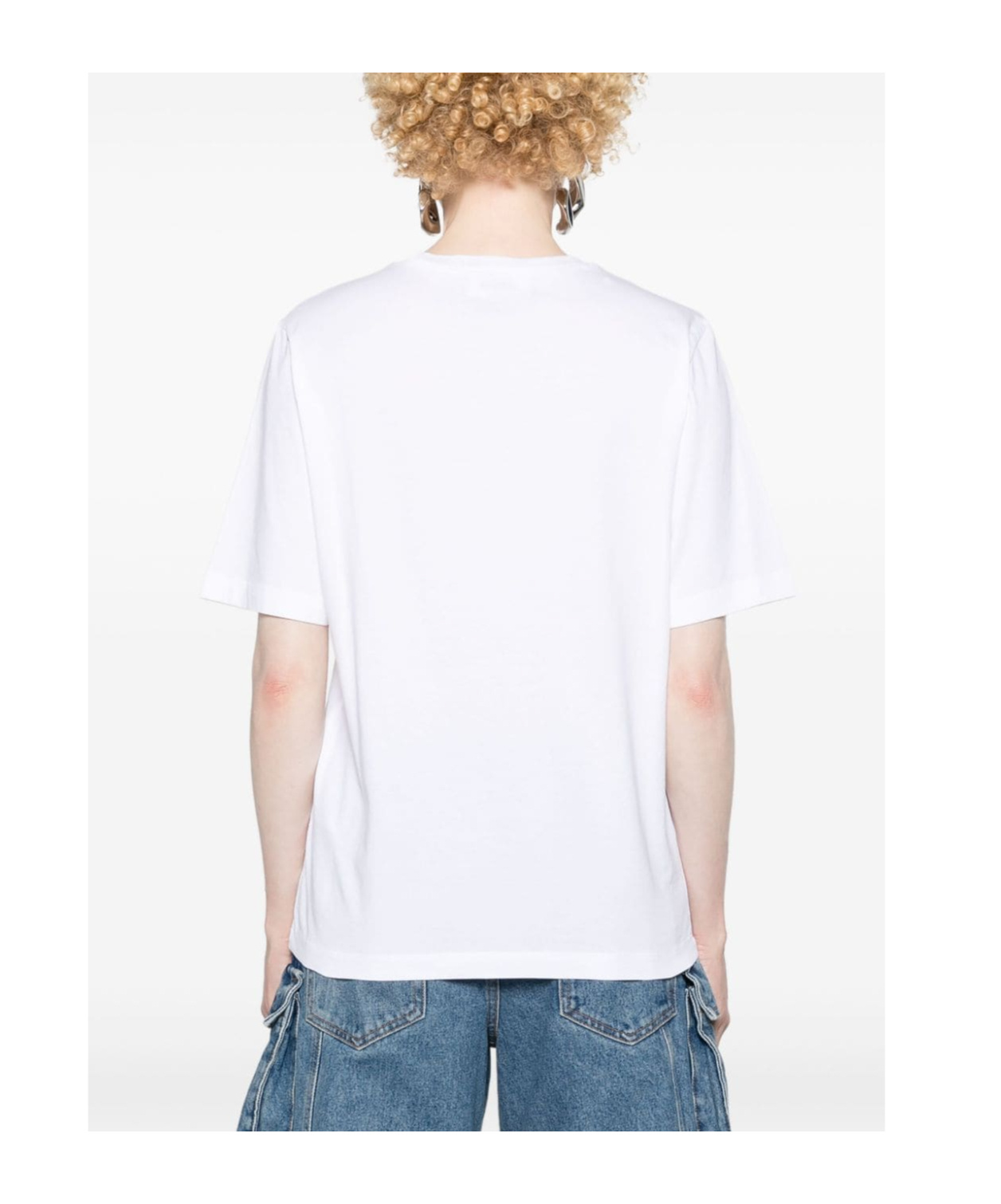 Dsquared2 Velvet Heart Easy Fit T-shirt In White