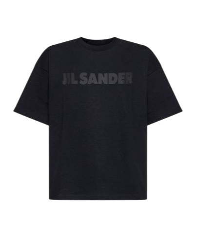 Jil Sander Logo T-shirt In Black