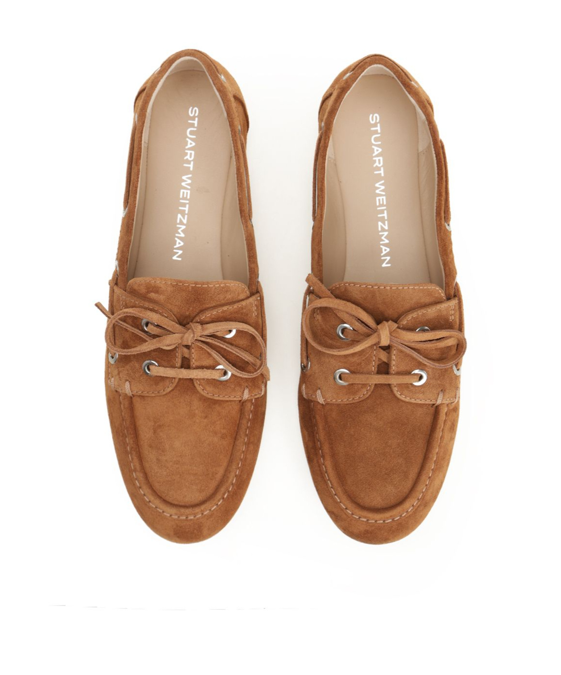 Stuart Weitzman Lace-up Loafers In Brown