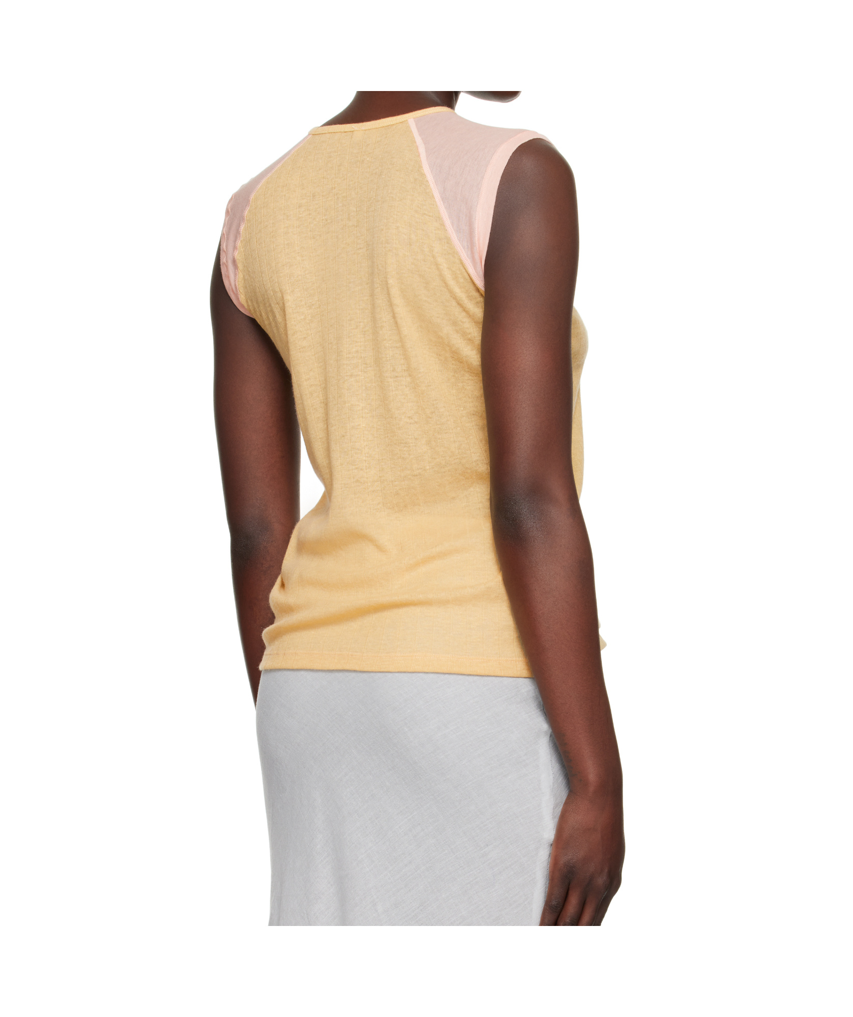 Baserange Sleeveless Vest In Yellow