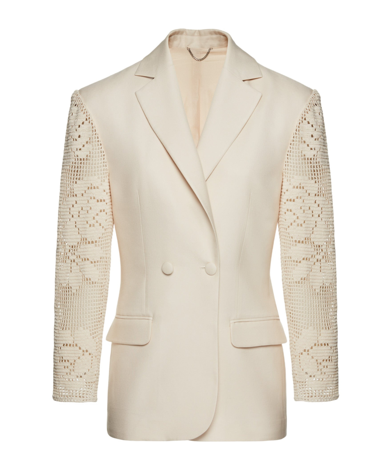 Magda Butrym Stitched Suit Coat In Neutral