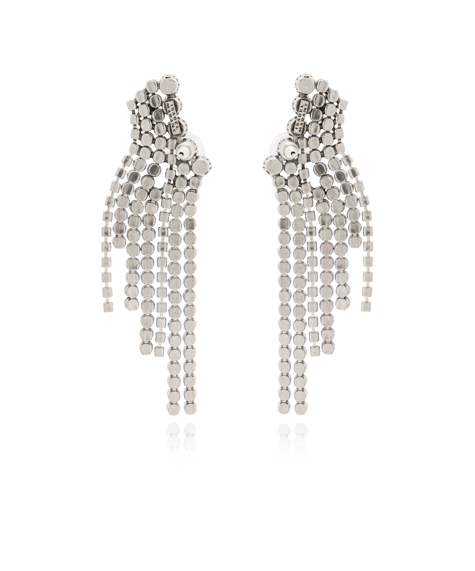 Shop Isabel Marant A Wild Shore Crystal-embellished Earrings In White