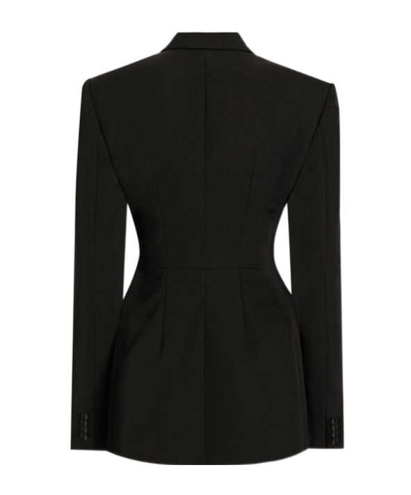 Dolce & Gabbana Double-breasted Blazer Peak Lapels In Black