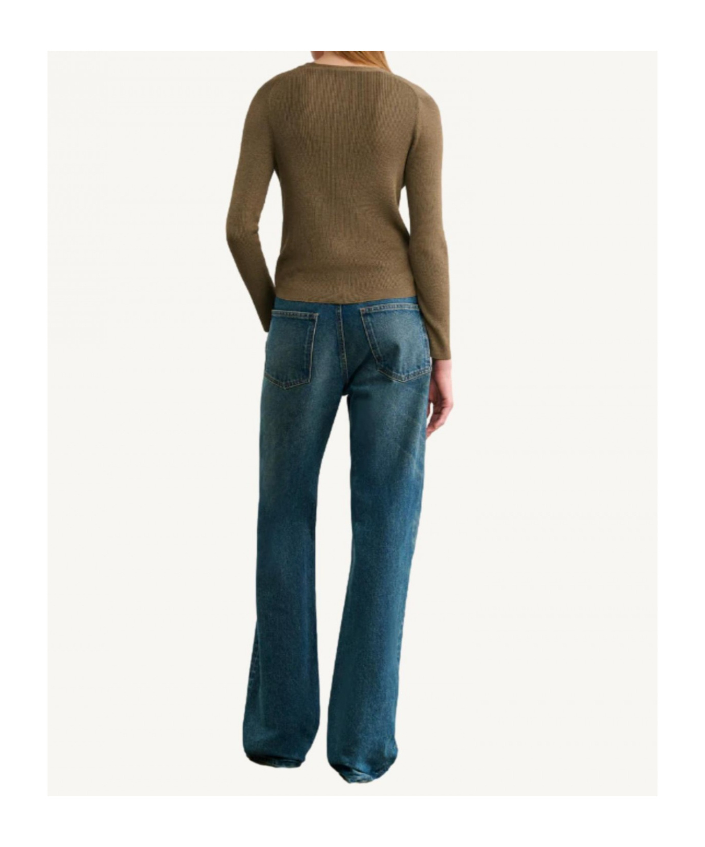 Nili Lotan V-neck Button Sweater In Brown