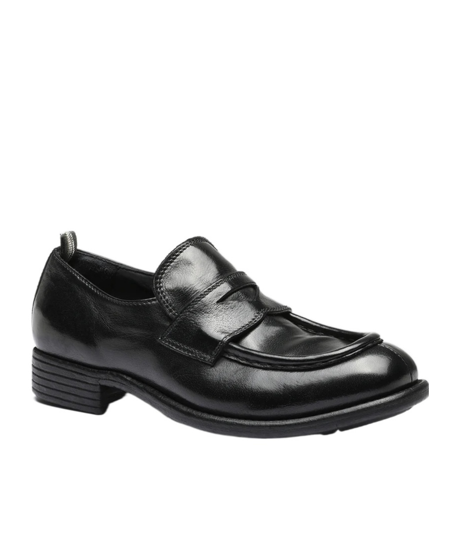 Officine Creative Penny Leather Loafers In Black