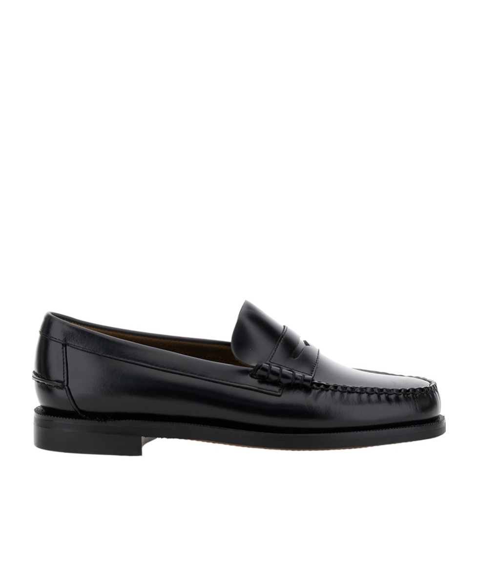 Sebago Man Loafers Burgundy Size 9 Soft Leather In Black