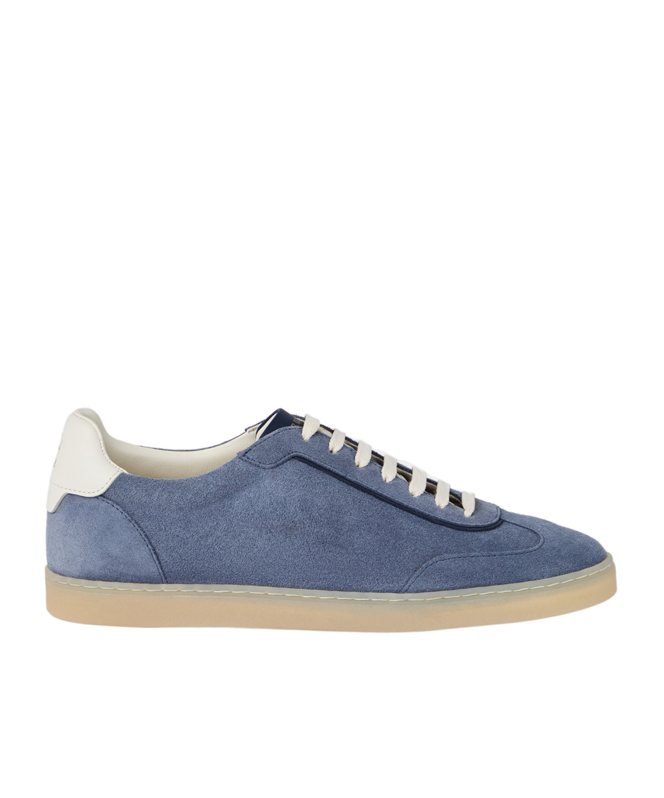 Brunello Cucinelli Suede Sneakers In Blue