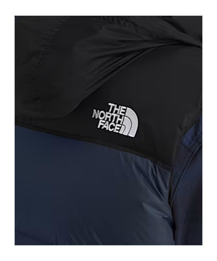 The North Face Retro Nuptse 1996 Black Down Jacket In Blue