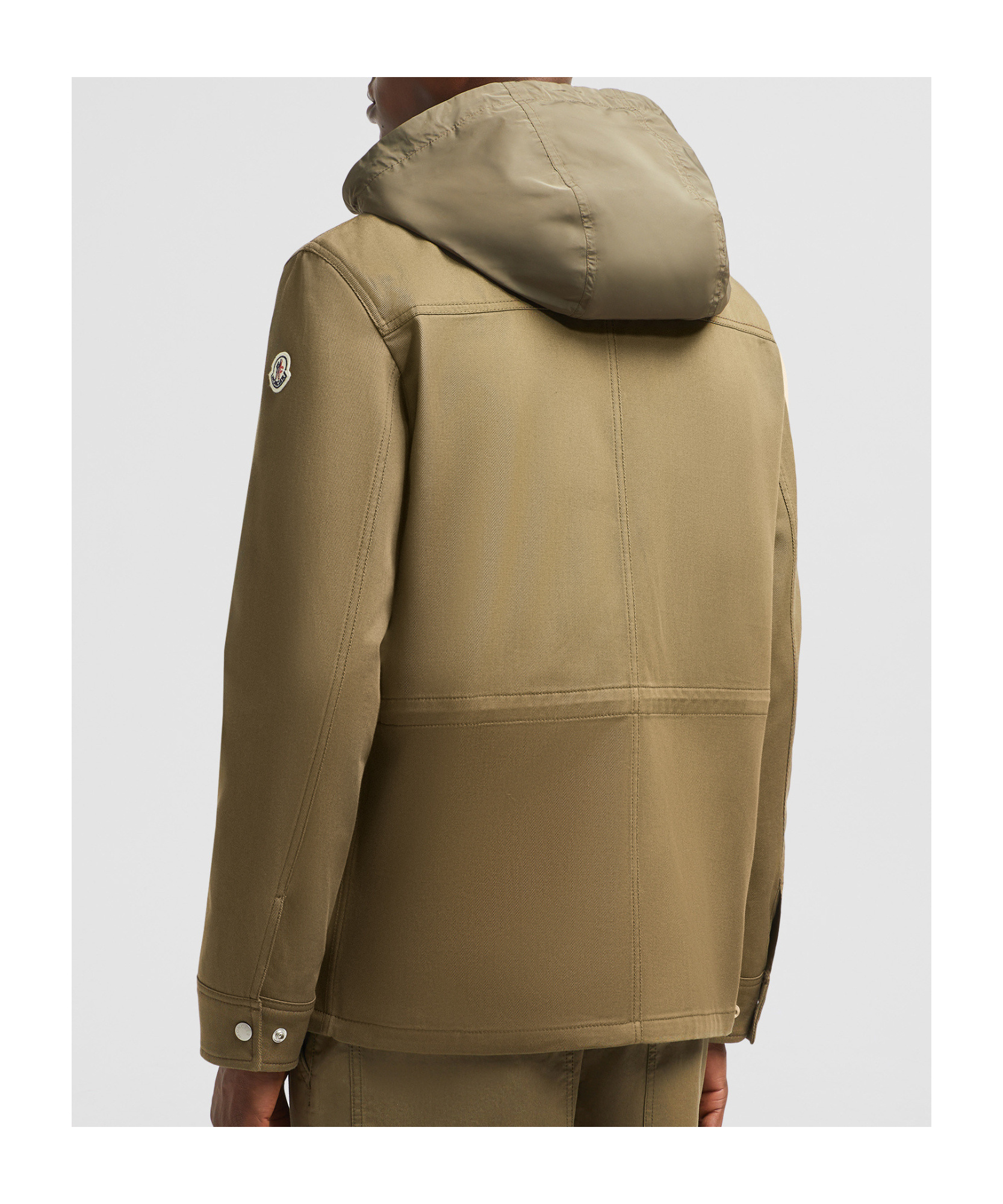 Moncler Guerledan Cotton Gabardine Jacket In Brown