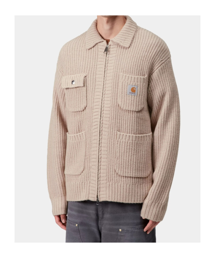 Carhartt Chore Knit Jacket In Neutral